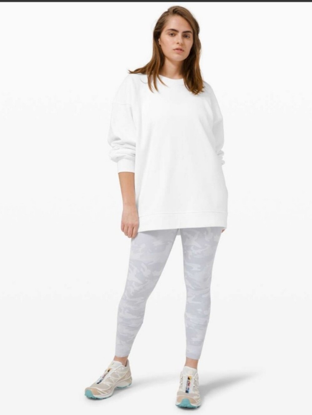 Lululemon Perfectly Oversized CrewWhite (Second Release) ptp 25"